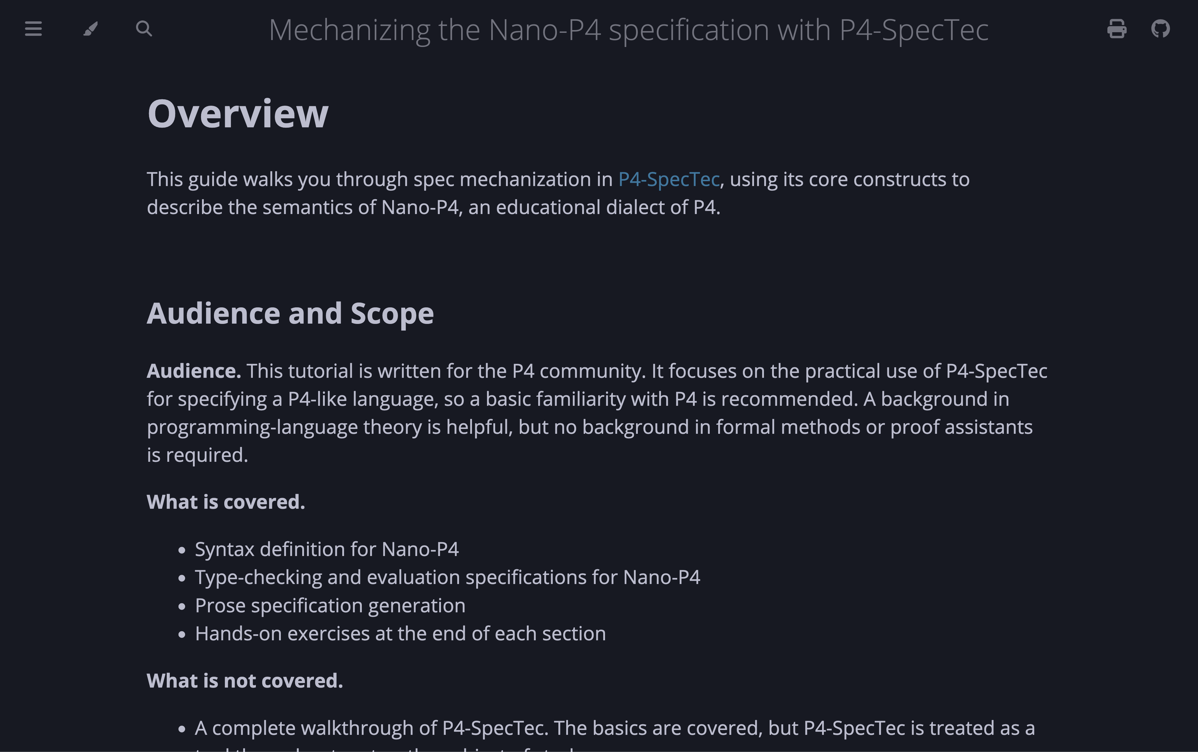 Tutorial Overview